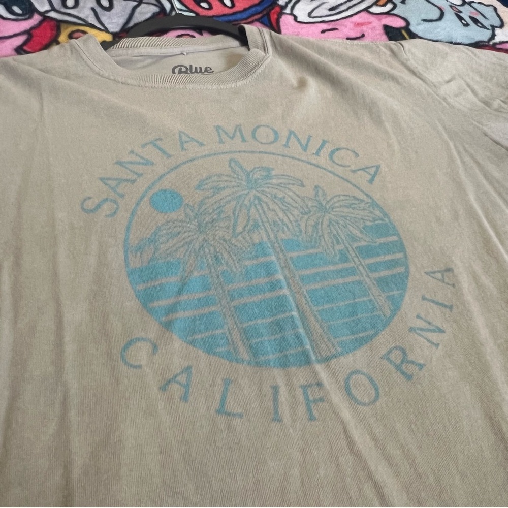 Santa Monica California Tan T-Shirt